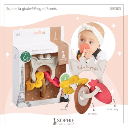 วงแหวนยางกัด กลิ่นหอมโซฟี Ring of Scents Sophie la girafe